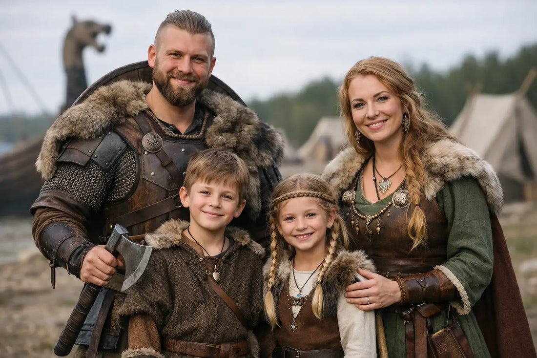 Passende Wikinger-Familienoutfits finden