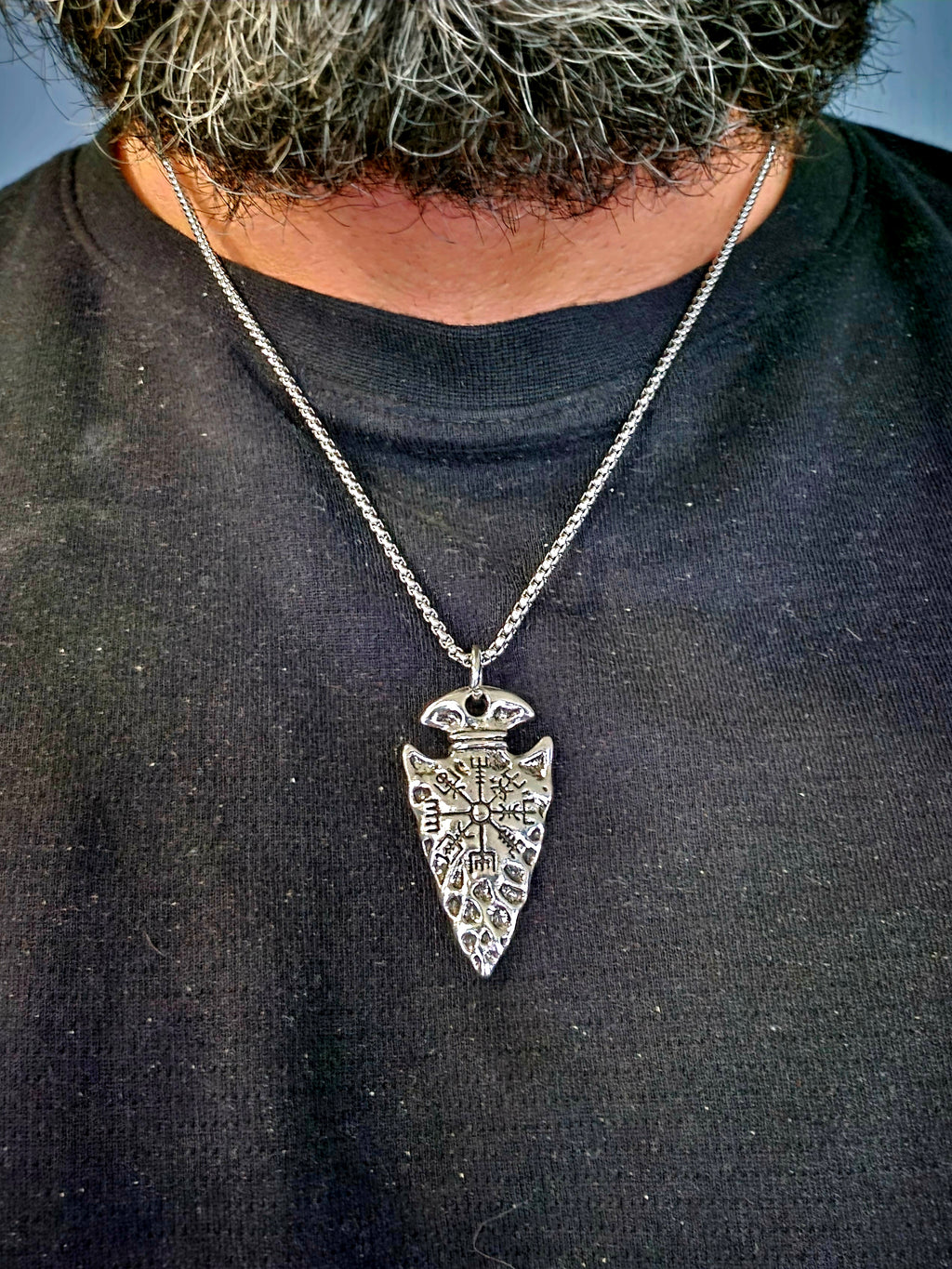 Viking Spear – Vegvisir Halskette